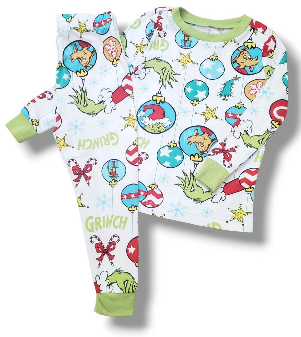 The Grinch 2T Toddler Holiday Christmas Sleepwear Pajama Set
